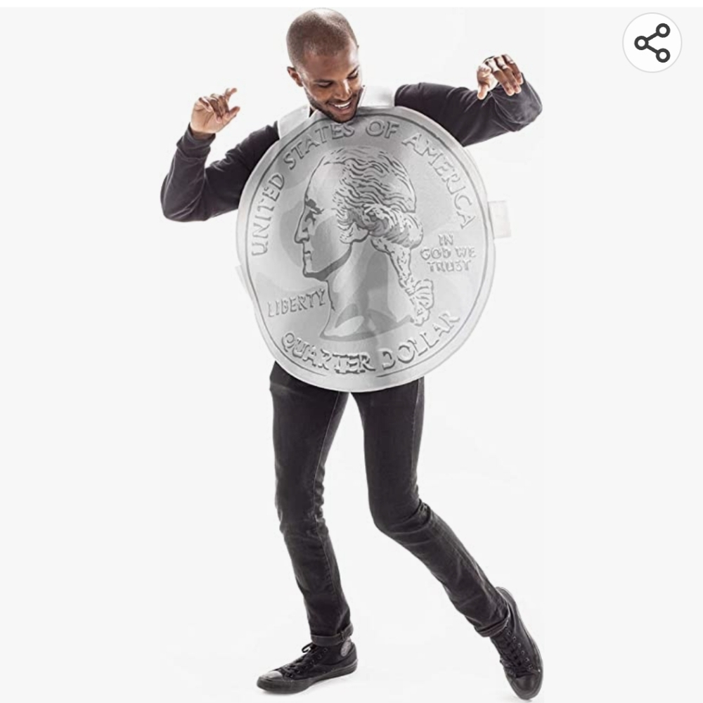 Silver Coin Costume for Men